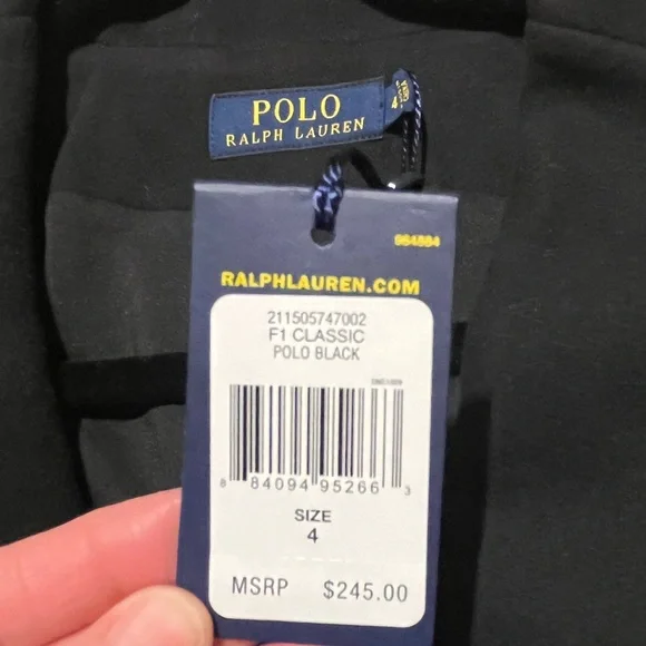 NWT Polo Ralph Lauren Embroidered Crest Black Blazer Golden-tone Buttons Preppy - Picture 7 of 12